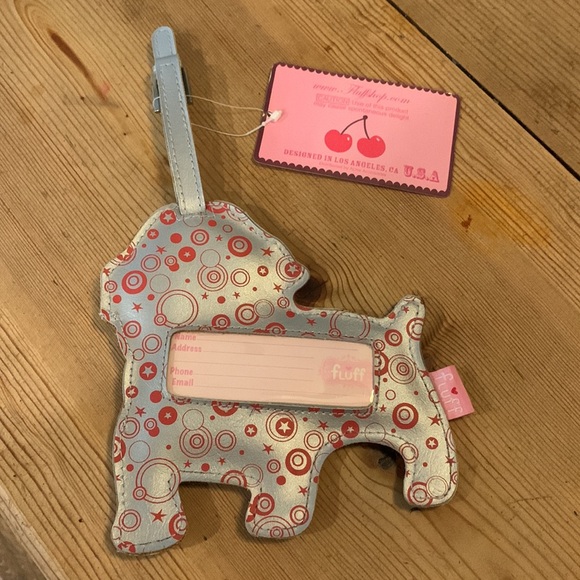 Fluff bulldog luggage tag - Picture 4 of 10